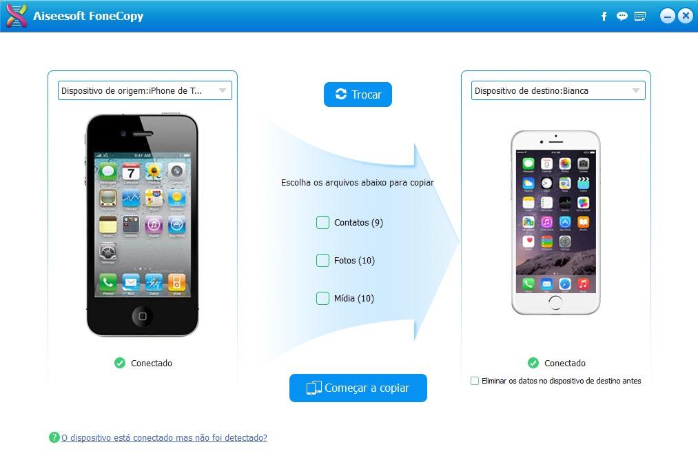 Como transferir contatos de um iPhone para outro iPhone